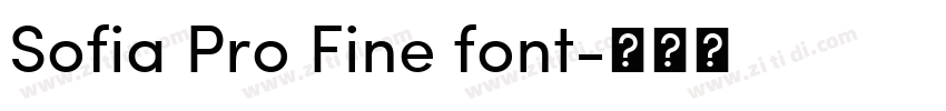 Sofia Pro Fine font字体转换